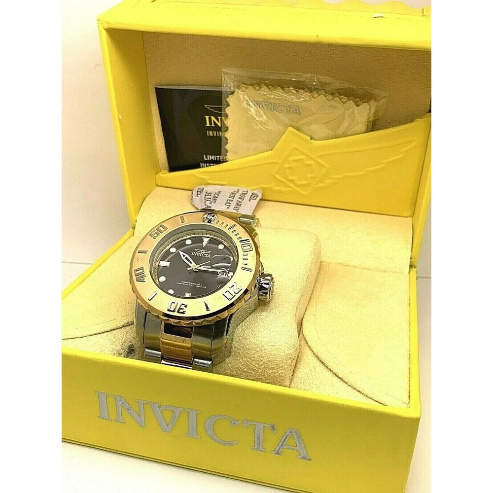 Invicta Men's Gold and Black Watch - Picture 3 of 12